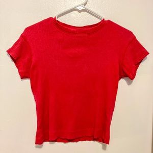 Red crop top!